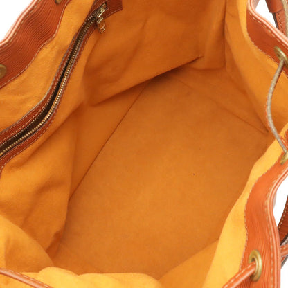 Louis Vuitton Epi Noe Drawstring Shoulder Bag Leather Kenya Brown — view 6