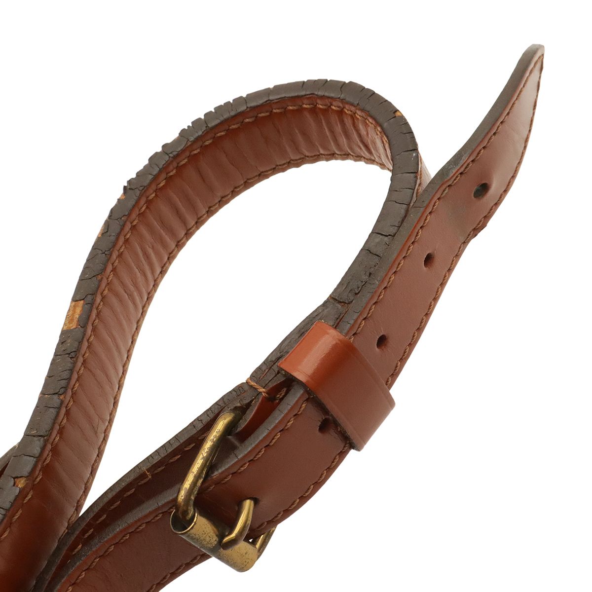 Louis Vuitton Epi Noe Drawstring Shoulder Bag Leather Kenya Brown — view 4