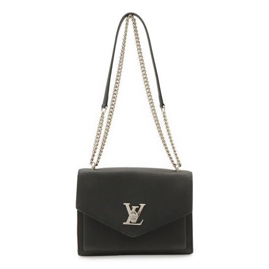 Louis Vuitton My Lockme Chain Shoulder Bag Pochette Leather Noir Black