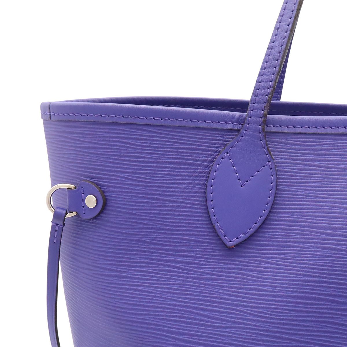 Louis Vuitton Epi Neverfull MM Tote Shoulder Bag Leather Fig Purple Pouch — view 7