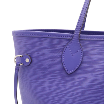 Louis Vuitton Epi Neverfull MM Tote Shoulder Bag Leather Fig Purple Pouch — view 7