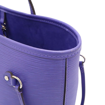 Louis Vuitton Epi Neverfull MM Tote Shoulder Bag Leather Fig Purple Pouch — view 5