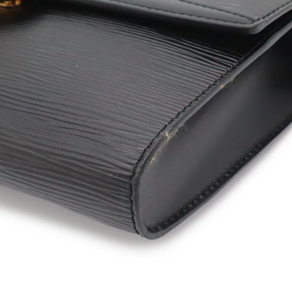 Louis Vuitton Epi Arche Shoulder Bag Pochette 2-Way Clutch Noir Black — view 3