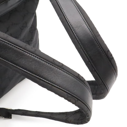 Gucci GG Nylon Backpack Leather Black Silver — view 5