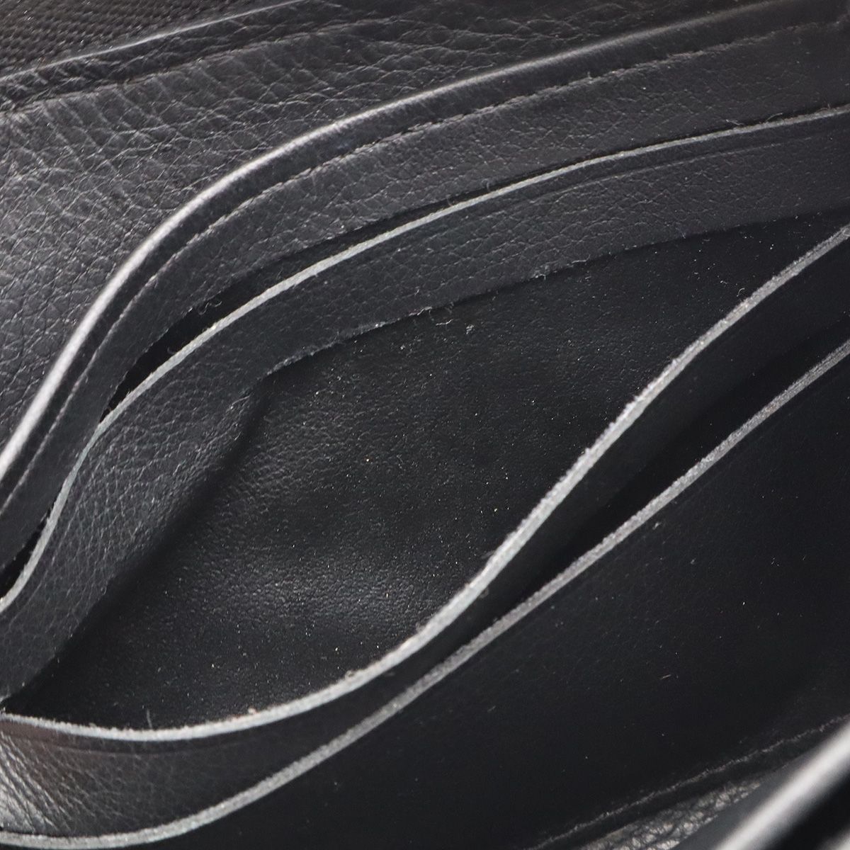 Louis Vuitton Monogram Mahina Zippy Wallet Zip Around Leather Noir Black — view 6