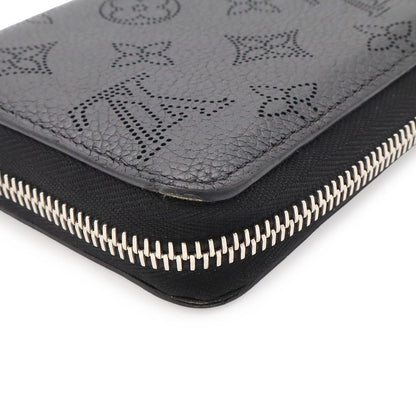 Louis Vuitton Monogram Mahina Zippy Wallet Zip Around Leather Noir Black — view 3