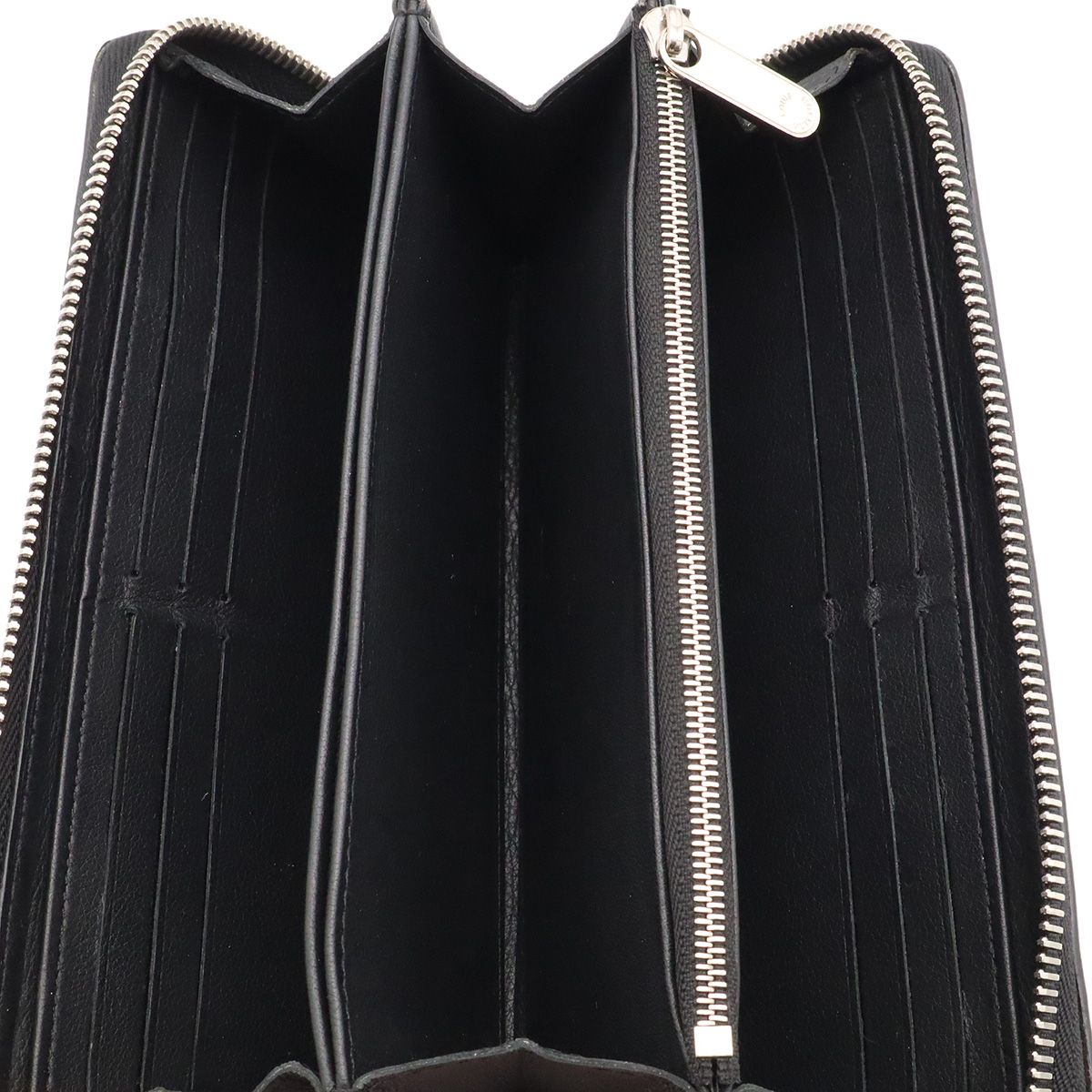 Louis Vuitton Monogram Mahina Zippy Wallet Zip Around Leather Noir Black — view 5