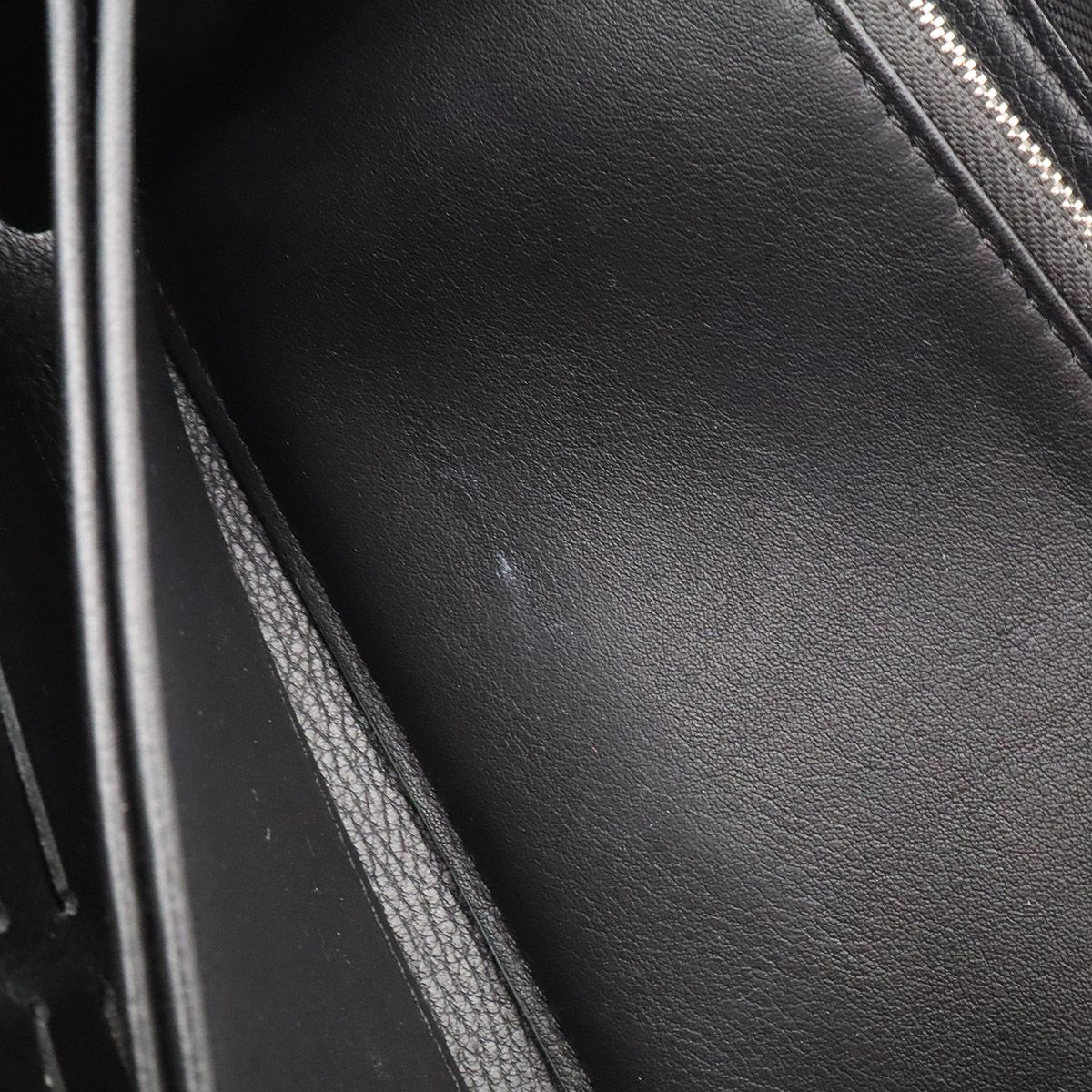 Louis Vuitton Monogram Mahina Zippy Wallet Zip Around Leather Noir Black — view 7