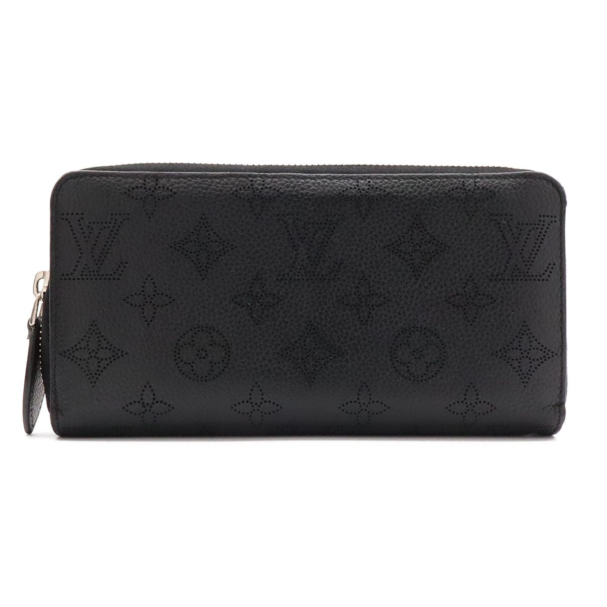 Louis Vuitton Monogram Mahina Zippy Wallet Zip Around Leather Noir Black