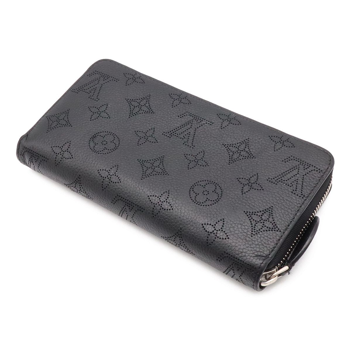 Louis Vuitton Monogram Mahina Zippy Wallet Zip Around Leather Noir Black — view 2