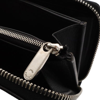 Louis Vuitton Monogram Mahina Zippy Wallet Zip Around Leather Noir Black — view 8