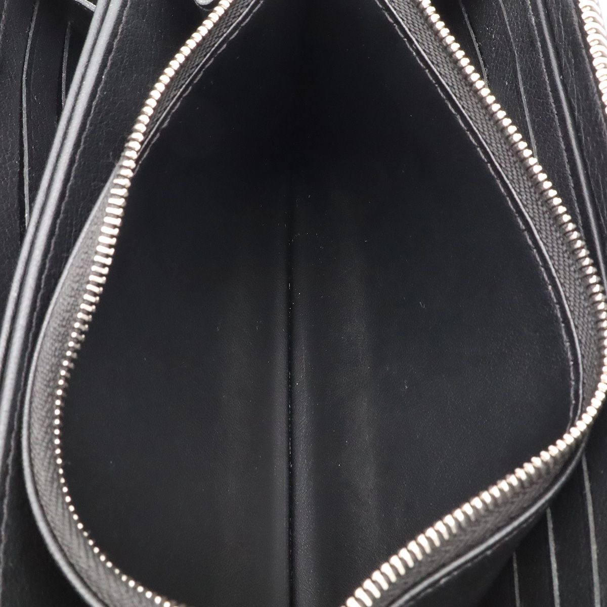 Louis Vuitton Monogram Mahina Zippy Wallet Zip Around Leather Noir Black — view 9