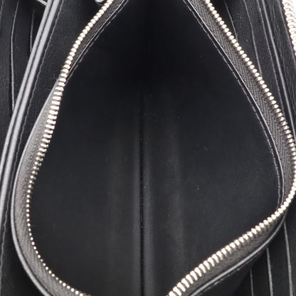 Louis Vuitton Monogram Mahina Zippy Wallet Zip Around Leather Noir Black — view 9