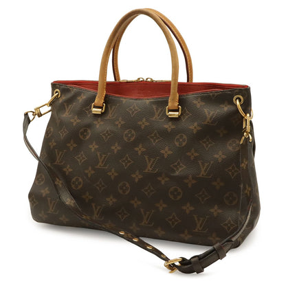 Louis Vuitton Monogram Pallas MM 2-Way Shoulder Bag Crossbody Leather Cerise — view 2