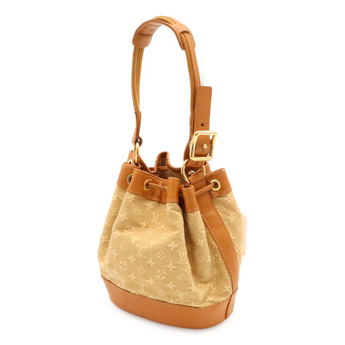 Louis Vuitton Monogram Mini Noerie Mini Bag Drawstring Canvas Beige Brown — view 2