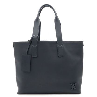 Louis Vuitton LV Aerogram Pilot Tote Shoulder Bag Leather Ink Blue
