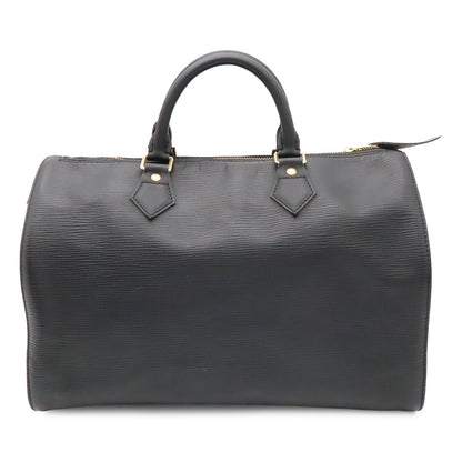 Louis Vuitton Epi Speedy 35 Boston Bag Leather Noir Black