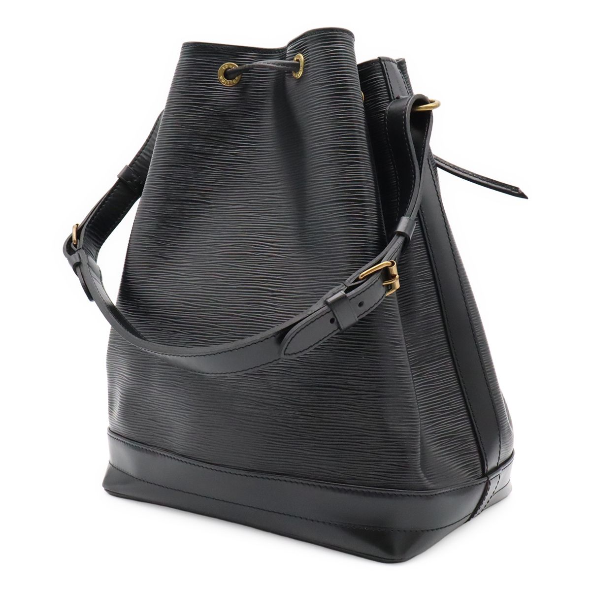 Louis Vuitton Epi Noe Shoulder Bag Drawstring Noir Black Gold — view 2