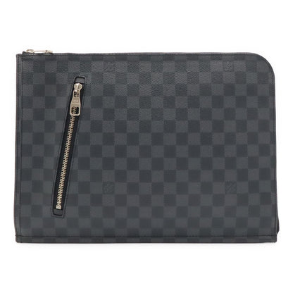 Louis Vuitton Damier Graphite Poche Document Briefcase Case Clutch