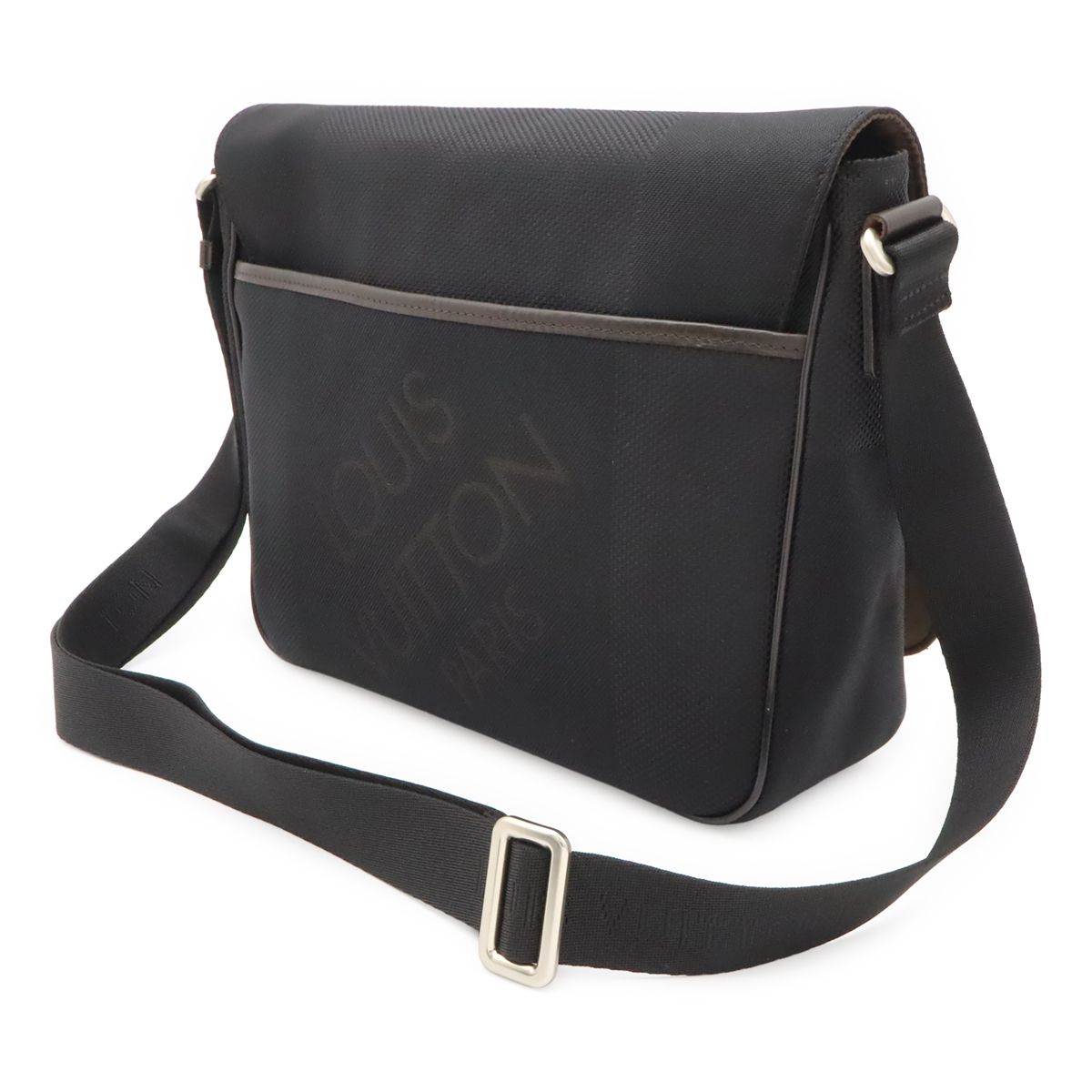 Louis Vuitton Damier Geant Petit Messager Shoulder Bag Crossbody Canvas Noir — view 2