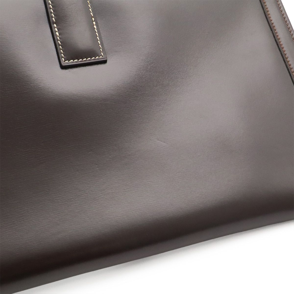 Hermes Jije PM Clutch Business Leather Dark Brown — view 4