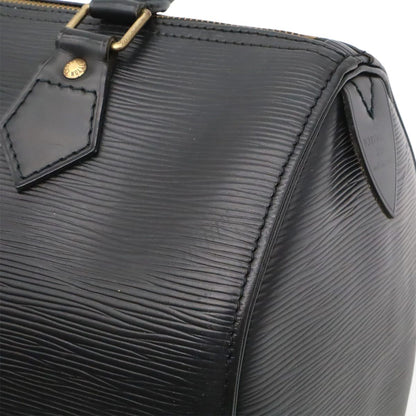 Louis Vuitton Epi Speedy 25 Mini Boston Bag Noir Black Gold — view 8