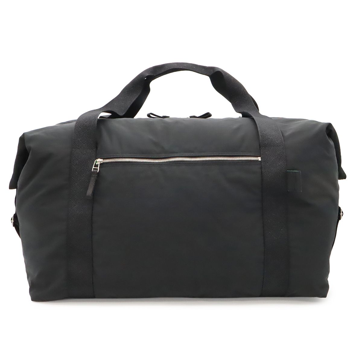 Bottega Veneta Boston Bag 2-Way Nylon Black Green