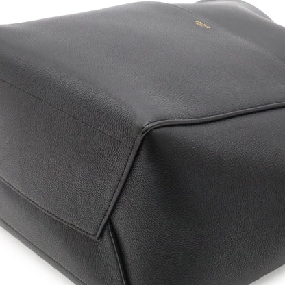 Celine Sangles Bucket Shoulder Bag Leather Black Gold — view 3
