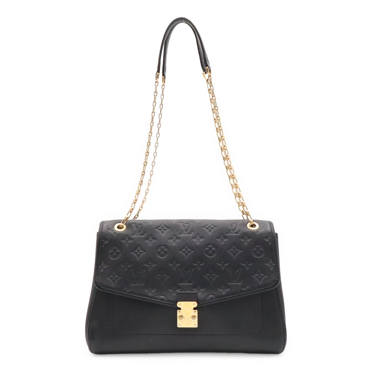 Louis Vuitton Monogram Empreinte Saint Germain MM Chain Shoulder 2-Way Noir