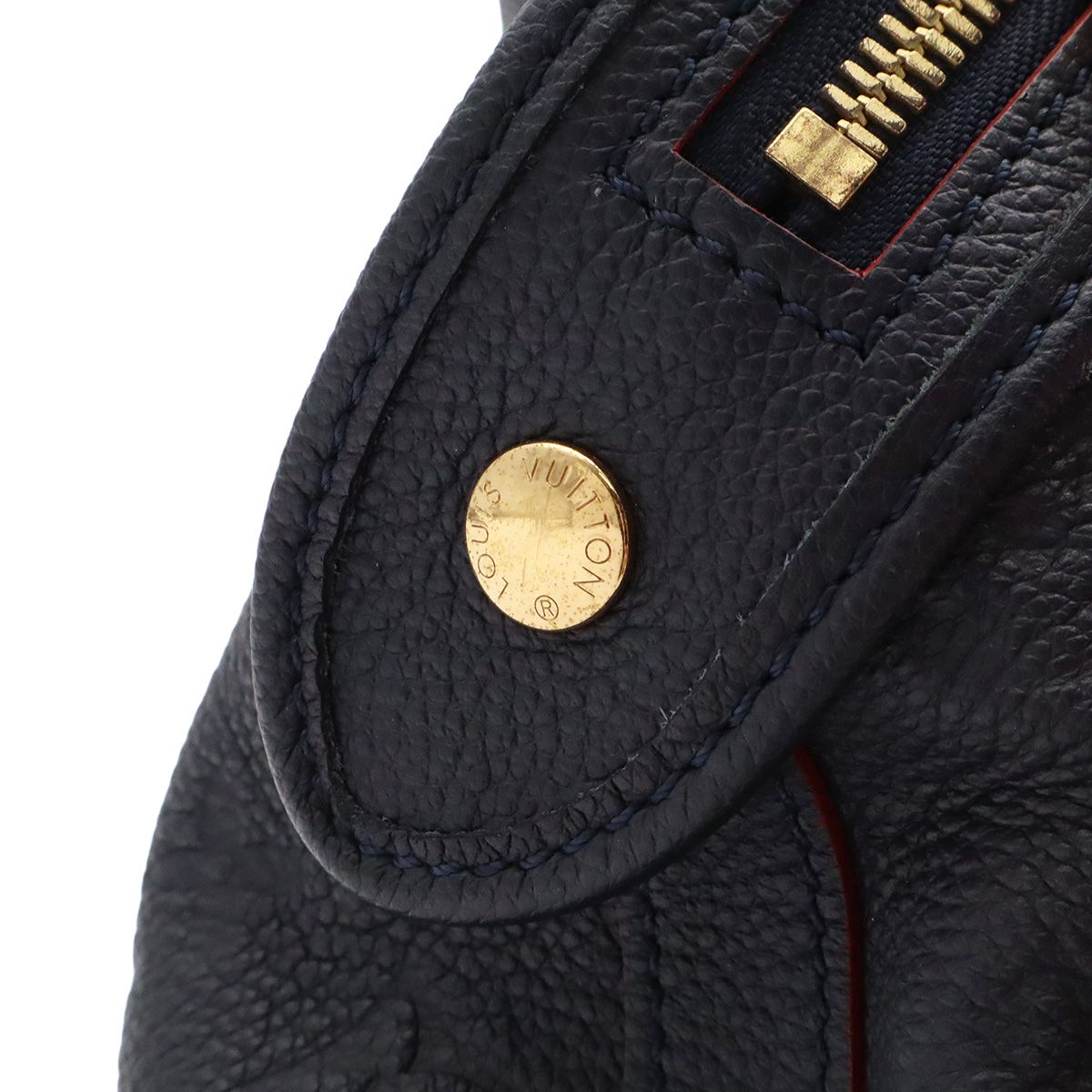 Louis Vuitton Monogram Empreinte Boetie Tote Shoulder Bag Leather Marine Rouge — view 6