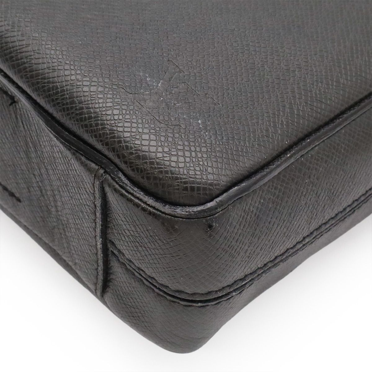 Louis Vuitton Taiga PDB PM Business Briefcase Document Purse Ardoise Black — view 3