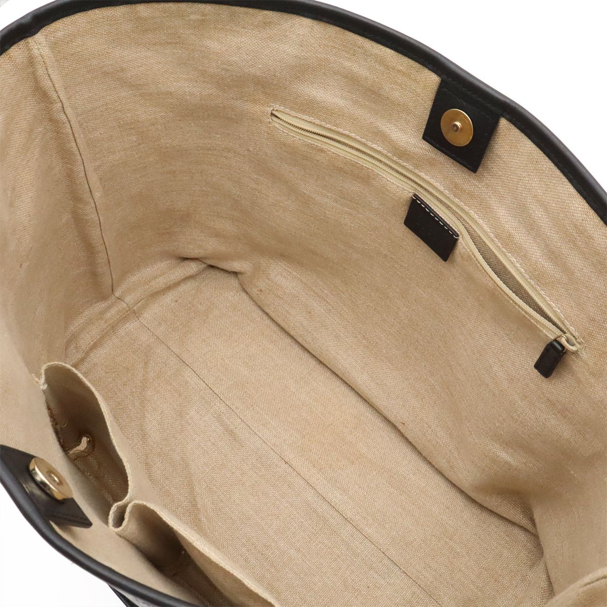 Gucci Micro Guccissima Tote Shoulder Bag Leather Black Gold — view 5