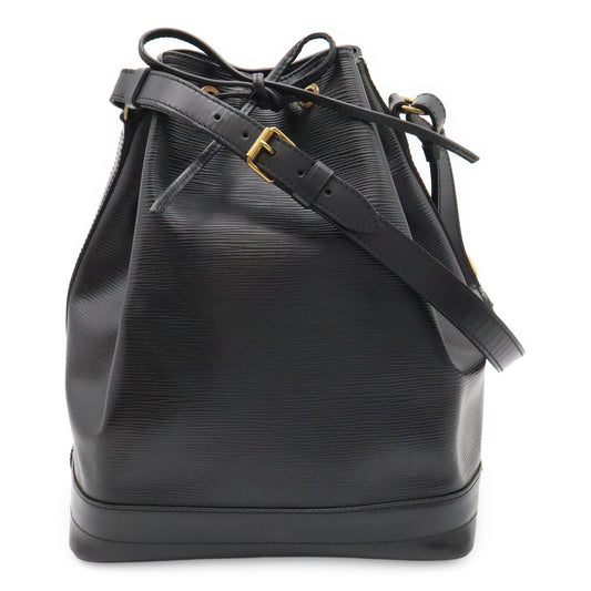 Louis Vuitton Epi Noe Shoulder Bag Drawstring Noir Black Gold