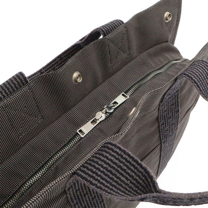 Hermes Her Line Tote MM Canvas Gray Black Silver — view 5