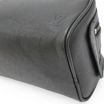 Louis Vuitton Taiga Trousse Yvan Clutch Pouch Leather Ardoise Black — view 3