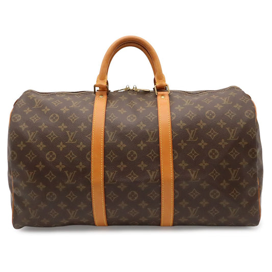 Louis Vuitton Monogram Keepall 50 Boston Bag Purse