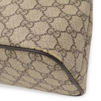 Gucci GG Supreme Plus Tote 2-Way Shoulder Bag Crossbody Leather Beige Dark Brown — view 3