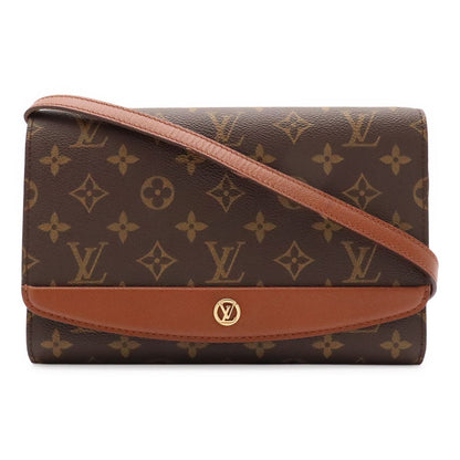 Louis Vuitton Monogram Bordeaux 24 Shoulder Bag Crossbody 2-Way Clutch