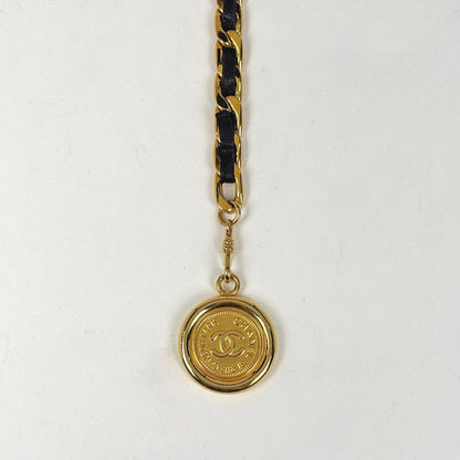Chanel Belt CC Logo 31 Rue Cambon Leather Black — view 2