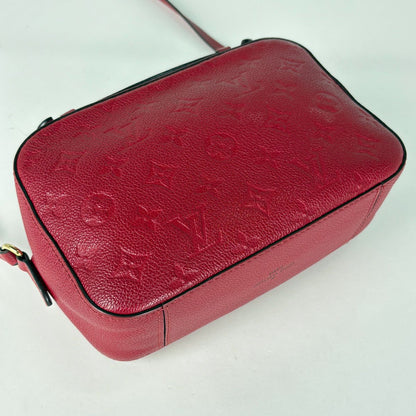 Louis Vuitton Saintonge Shoulder Bag Fringe Pochette Monogram Empreinte Scarlet — view 2