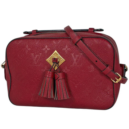 Louis Vuitton Saintonge Shoulder Bag Fringe Pochette Monogram Empreinte Scarlet