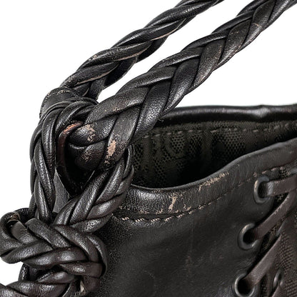 Dior Shoulder Bag Trotter Pattern Nylon Brown — view 5
