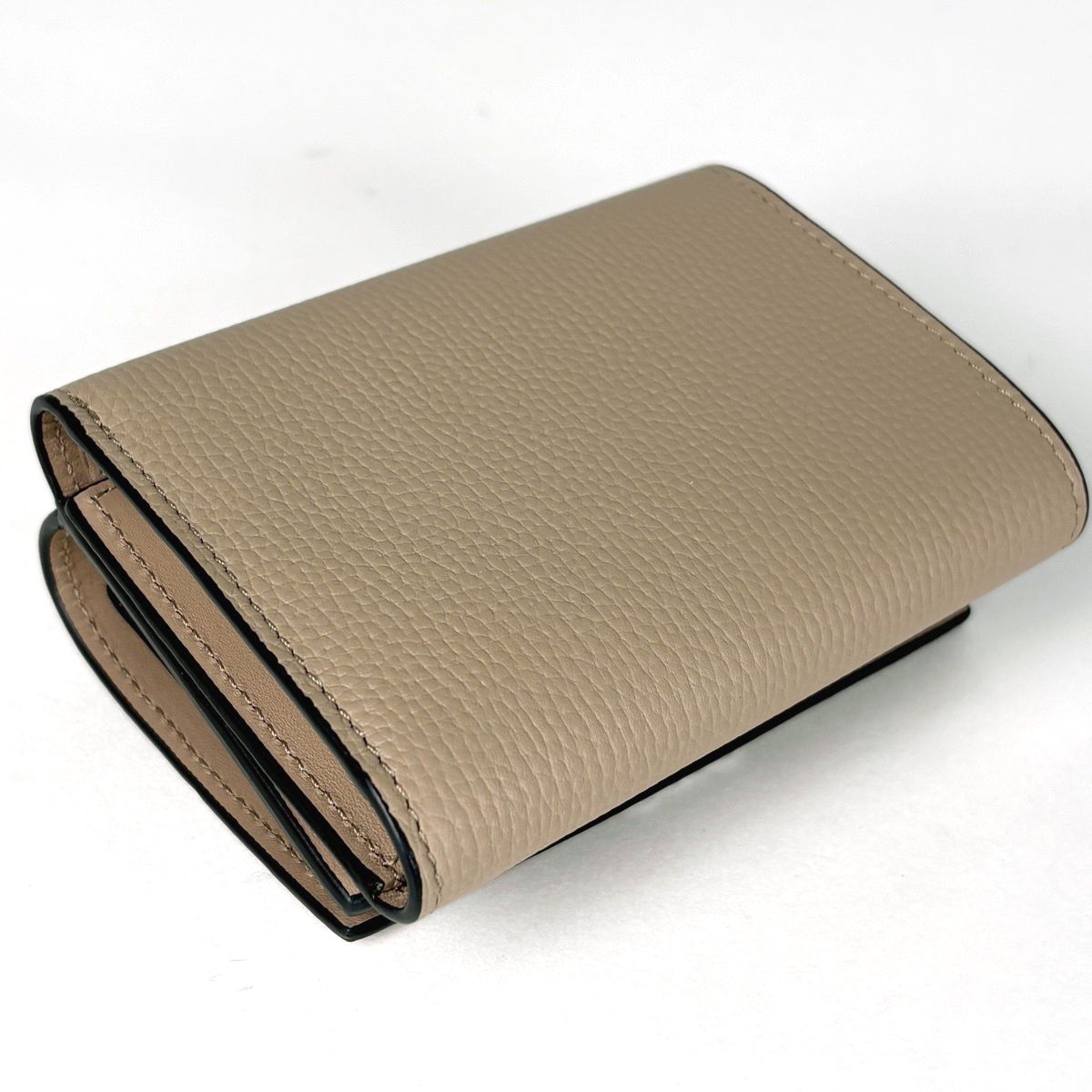 Loewe Trifold Wallet Anagram Leather Gray — view 2