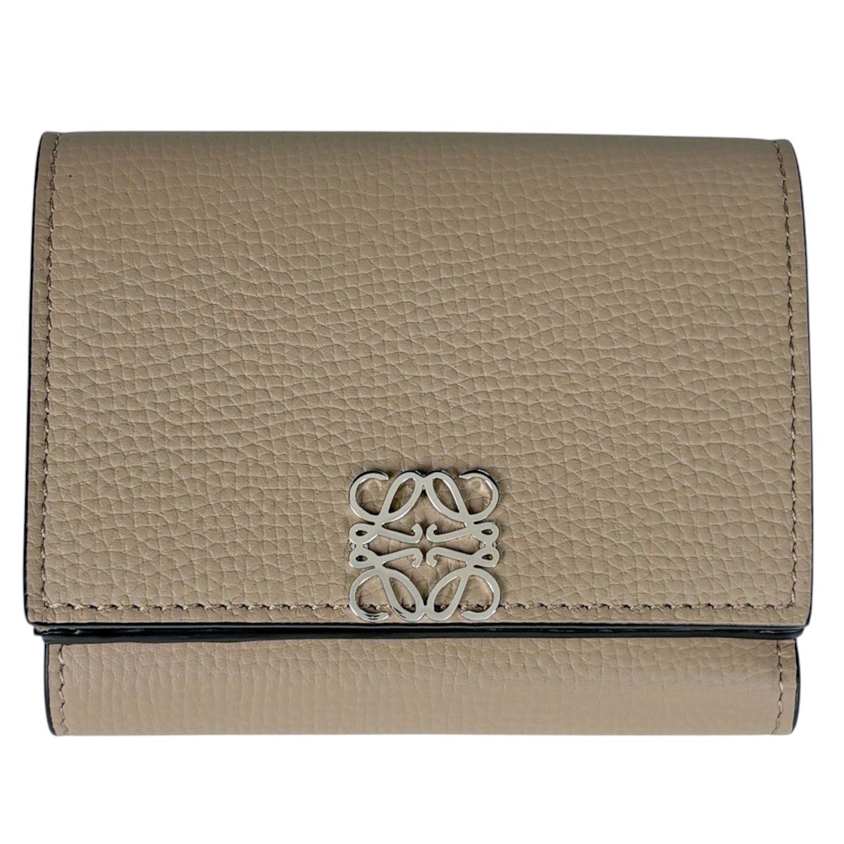 Loewe Trifold Wallet Anagram Leather Gray