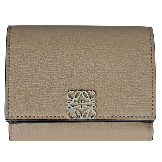 Loewe Trifold Wallet Anagram Leather Gray