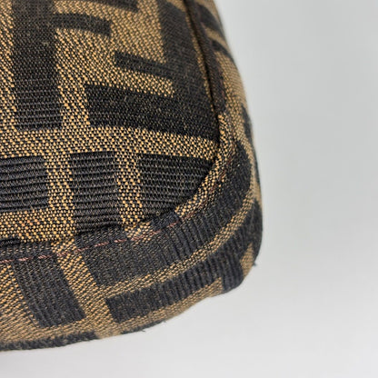 Fendi Shoulder Bag Zucchini Mamma Baguette Canvas Brown — view 3