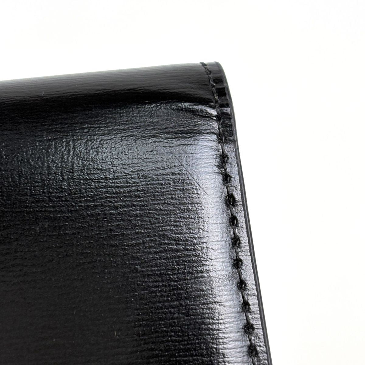 Celine Card Case Triomphe Leather Black — view 5