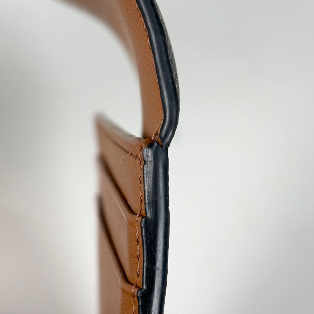 Celine Trifold Wallet Triomphe Mini Black Brown — view 4