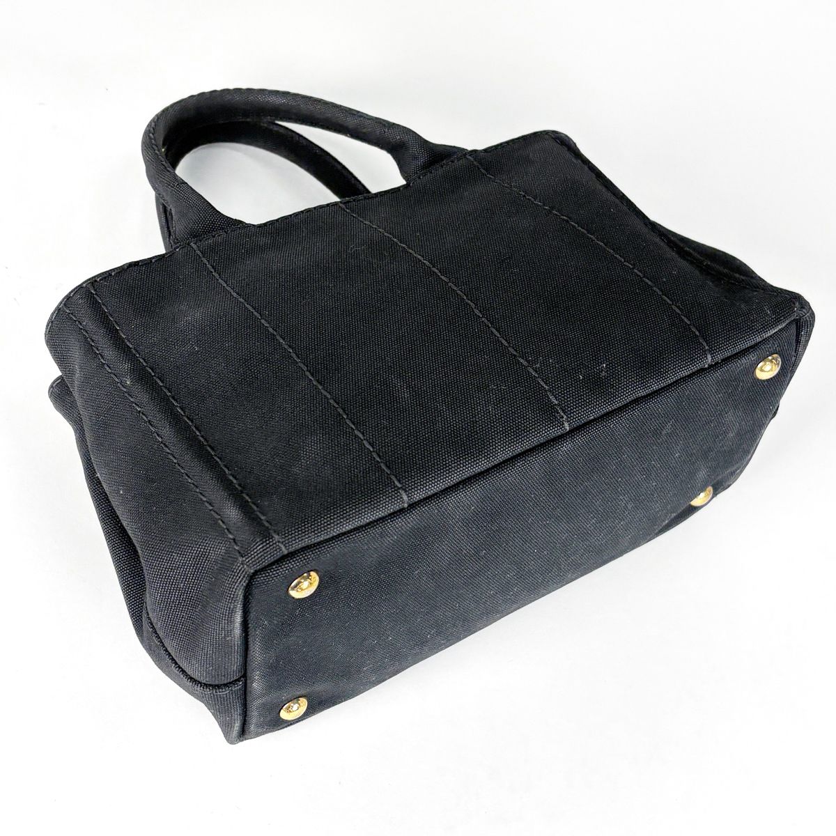 Prada Tote Canapa 2-Way Canvas Black — view 2