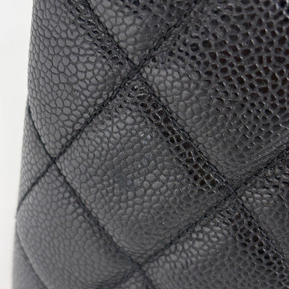 Chanel Tote CC Logo Caviar Leather Black — view 5